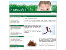 Tablet Screenshot of der-haarausfall.net